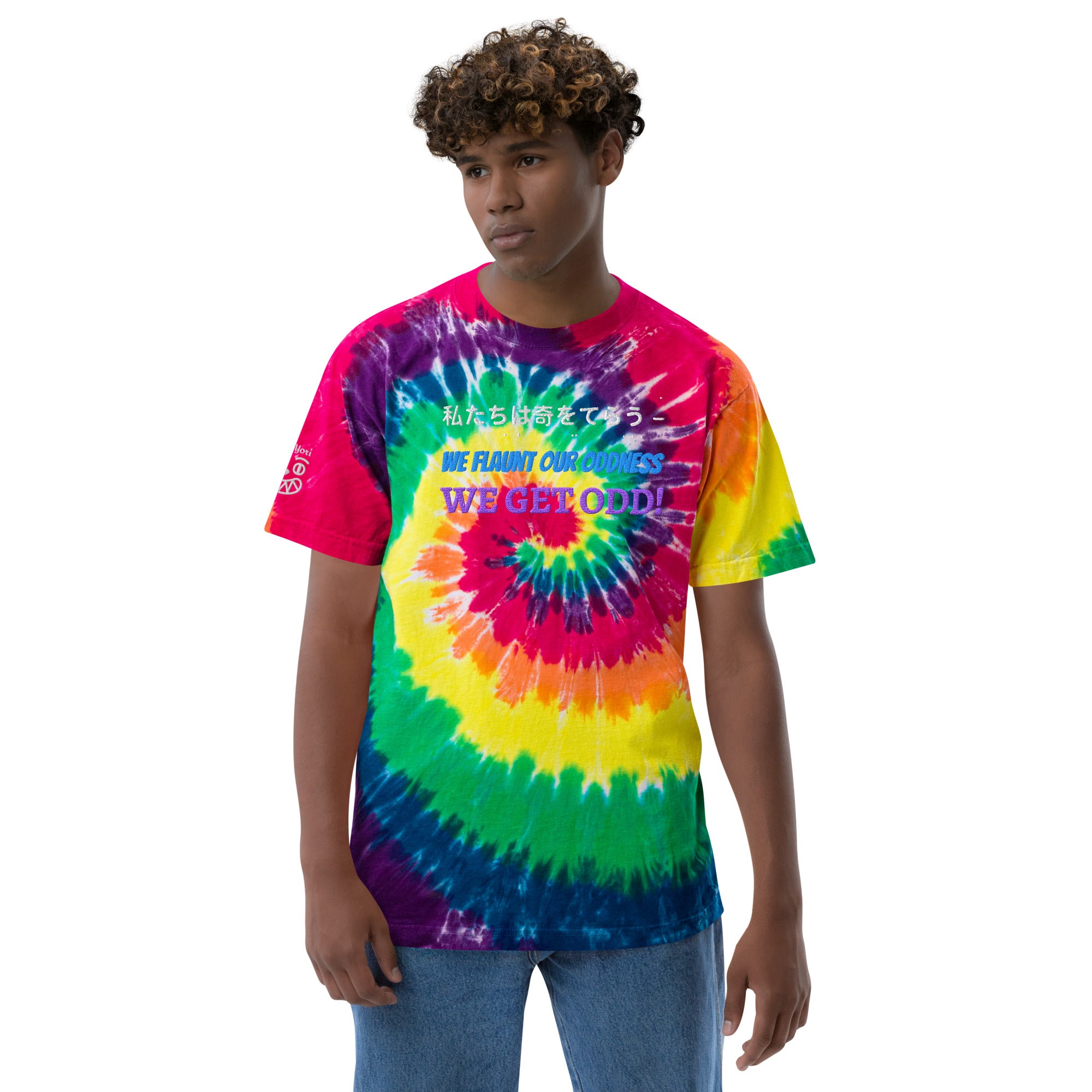 ie-dye Oversized T-shirt/タイダイオーバーTEE Logo Oversized Tie-Dye Tee - Black & White – HisWattson